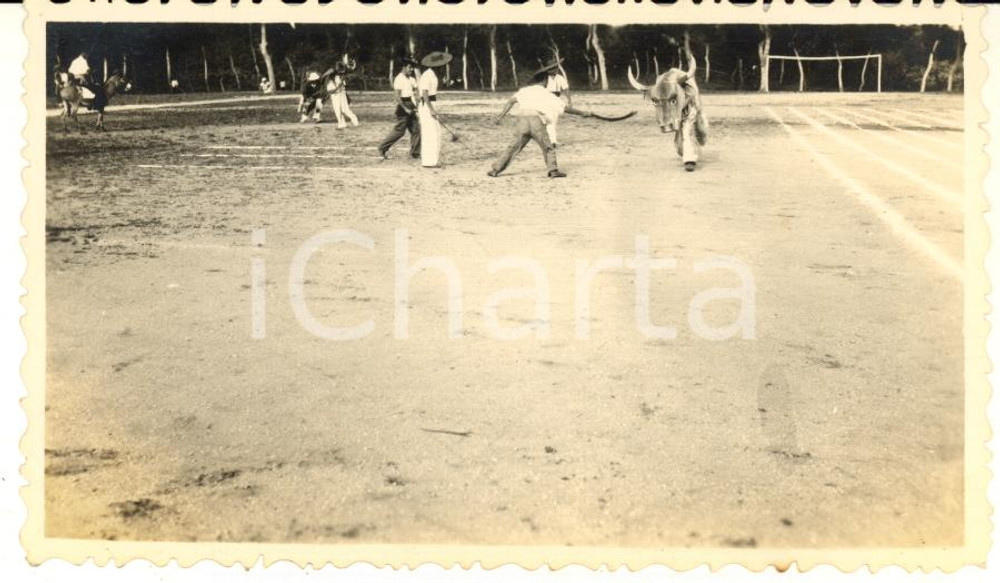 1935 ca CINA TIENTSIN Leoni di SAN MARCO - Festa in costume (7) Foto 11x7 cm Fotografia d'epoca.CONDIZIONI: F (aloni)FORMATO: 11x7 cm    originale e autentica 1