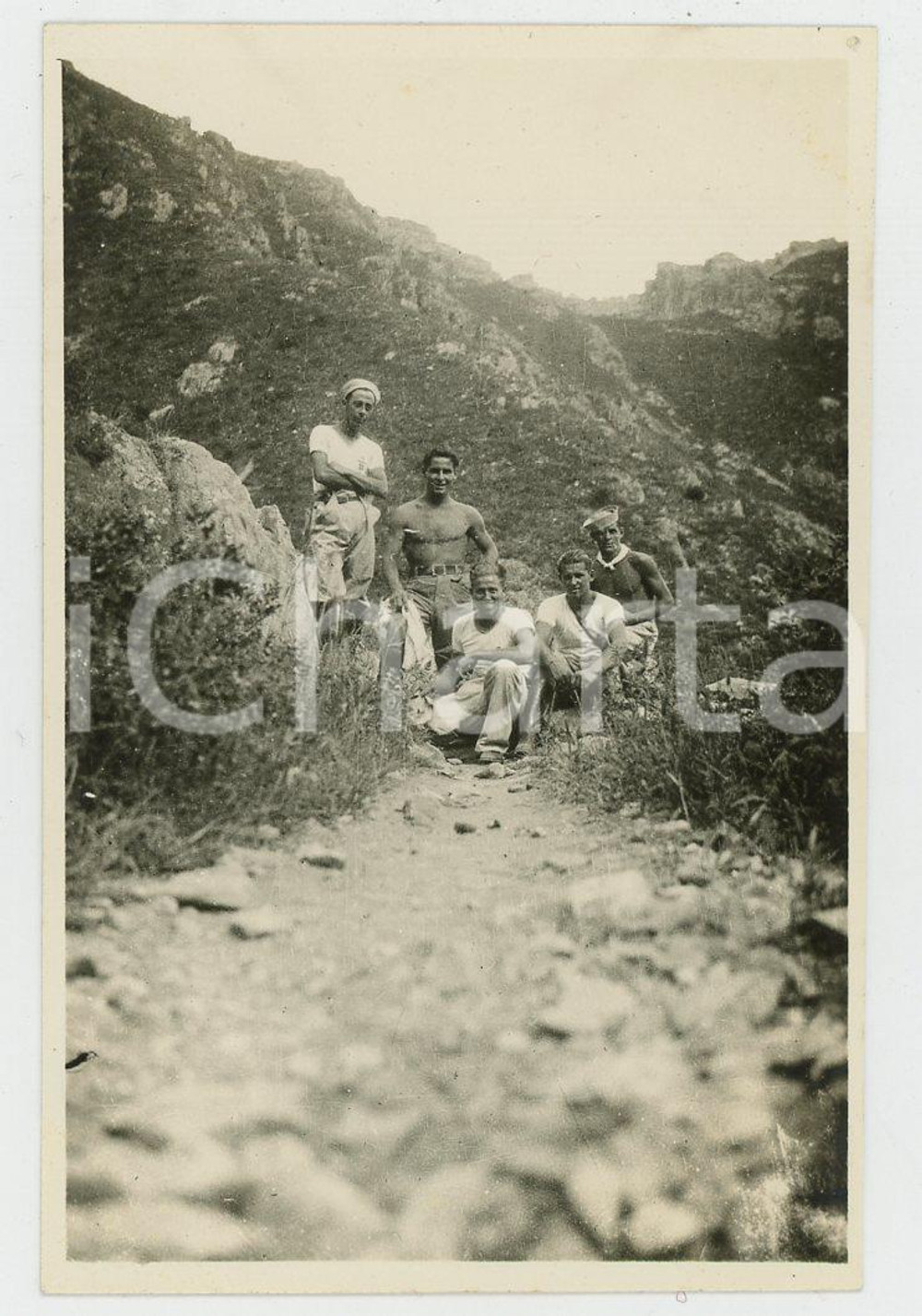 1935 ca CINA TIENTSIN - Leoni di SAN MARCO -Gita area Grande Muraglia (2) *Foto Fotografia d'epoca. GOOD/buono  Formato: 9x6 originale e autentica 1