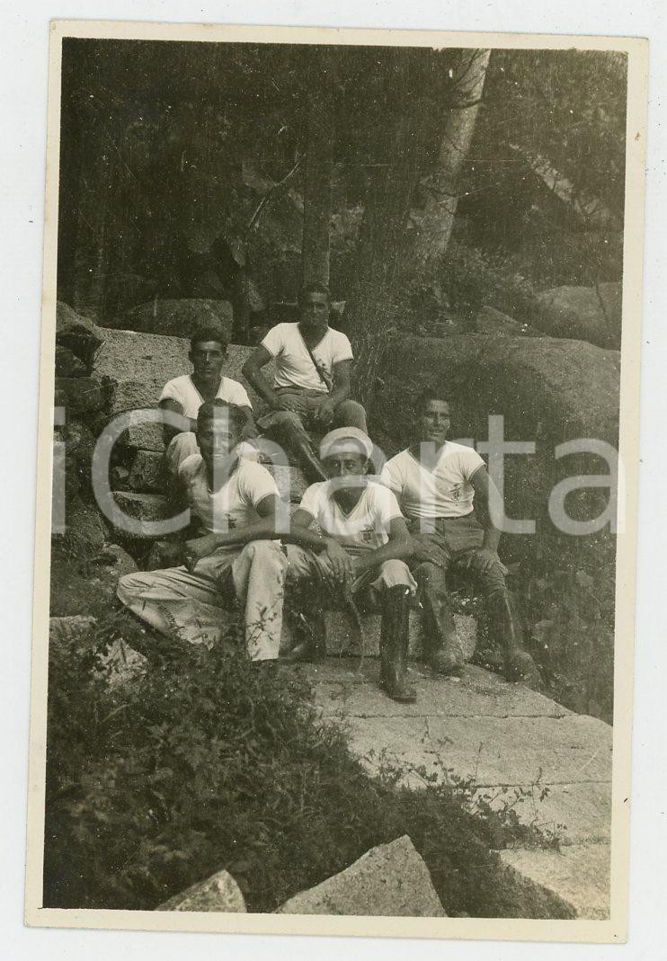1935 ca CINA TIENTSIN - Leoni di SAN MARCO - Escursione (1) *Foto Fotografia d'epoca. FAIR/discreto Lieve piegatura Formato: 9x6 originale e autentica 1