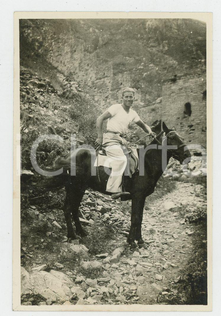 1935 ca CINA TIENTSIN - Leoni di SAN MARCO - A cavallo (3) *Foto Fotografia d'epoca. GOOD/buono  Formato: 9x6 cm originale e autentica 1