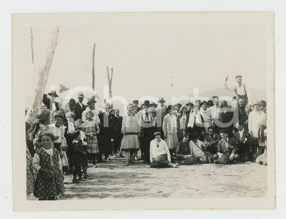 1920 ca LOMBARDIA Gruppo Escursionisti VOGHERA - Ritratto *Foto Fotografia d'epoca. FAIR/discreto Lievi smussature e abrasioni angolari Formato: 12 x 9 cm originale e autentica 1