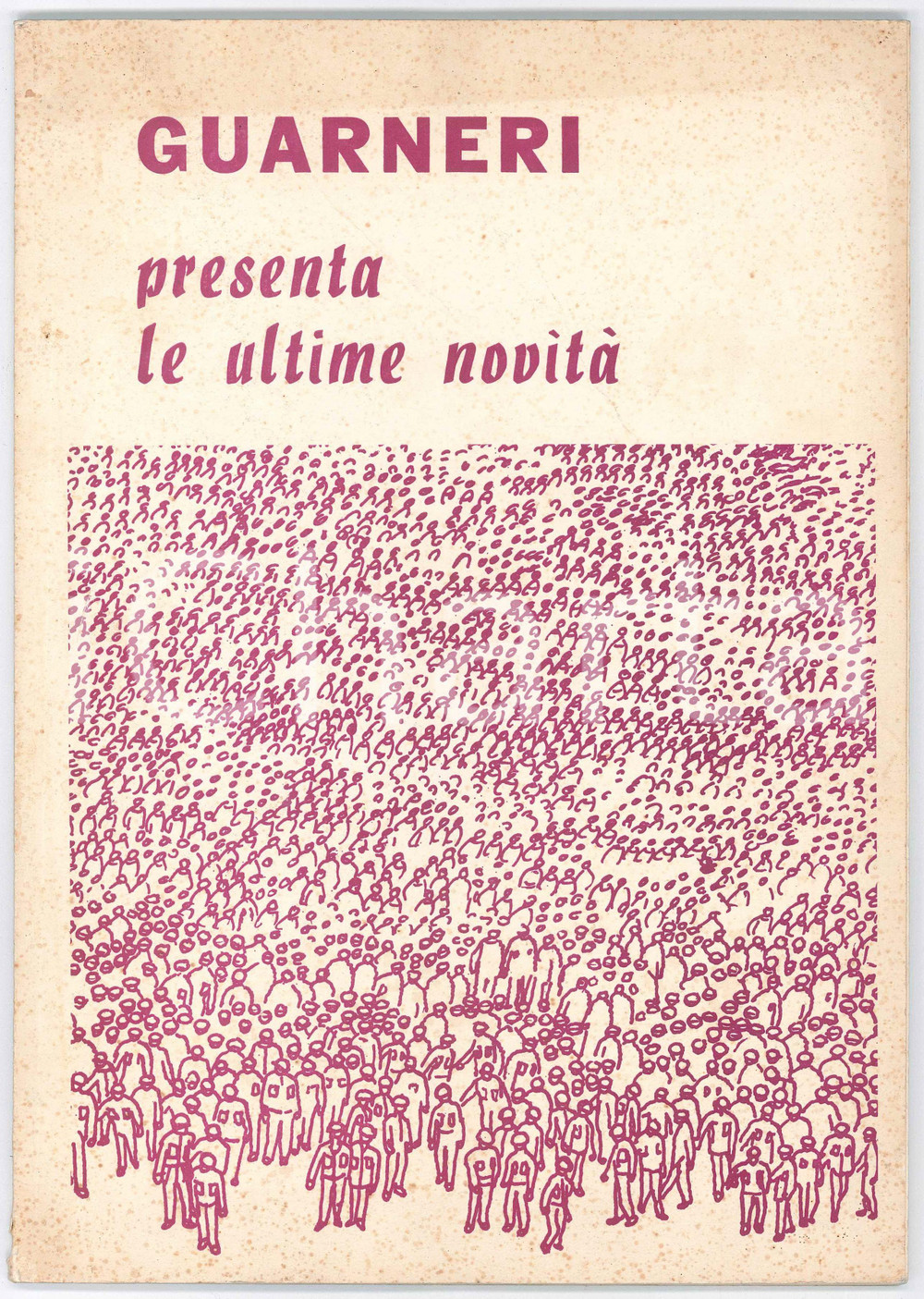 1960 ca MILANO Rubinetteria GUARNERI - Catalogo n. 44 - ILLUSTRATO Pubblicazione d'epoca, illustrata.PAGINE: 65 POOR/danneggiato Diffuse bruniture in copertina, piegatura all'angolo superiore destro della copertina Formato: 21x29 cm originale e autentica 1