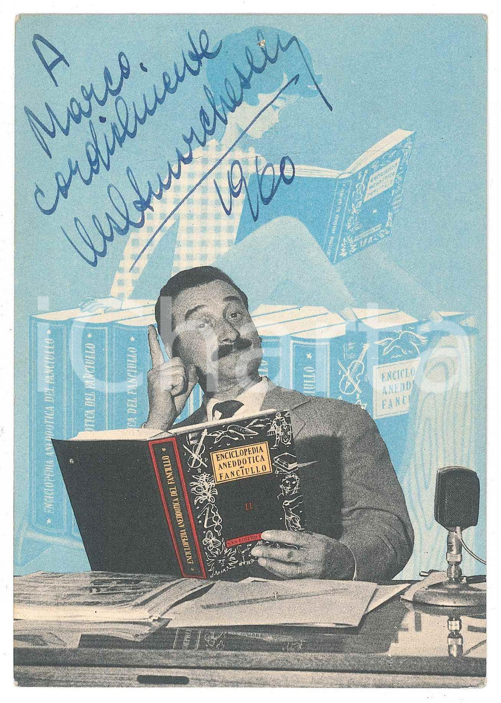 1960 Attore Walter MARCHESELLI - Cartolina con AUTOGRAFO 10x15 cm DANNEGGIATA Cartolina con autografo.CONDIZIONI: VP (profonda piegatura orizzontale)FORMATO: 10x15 cm     originale e autentica 1
