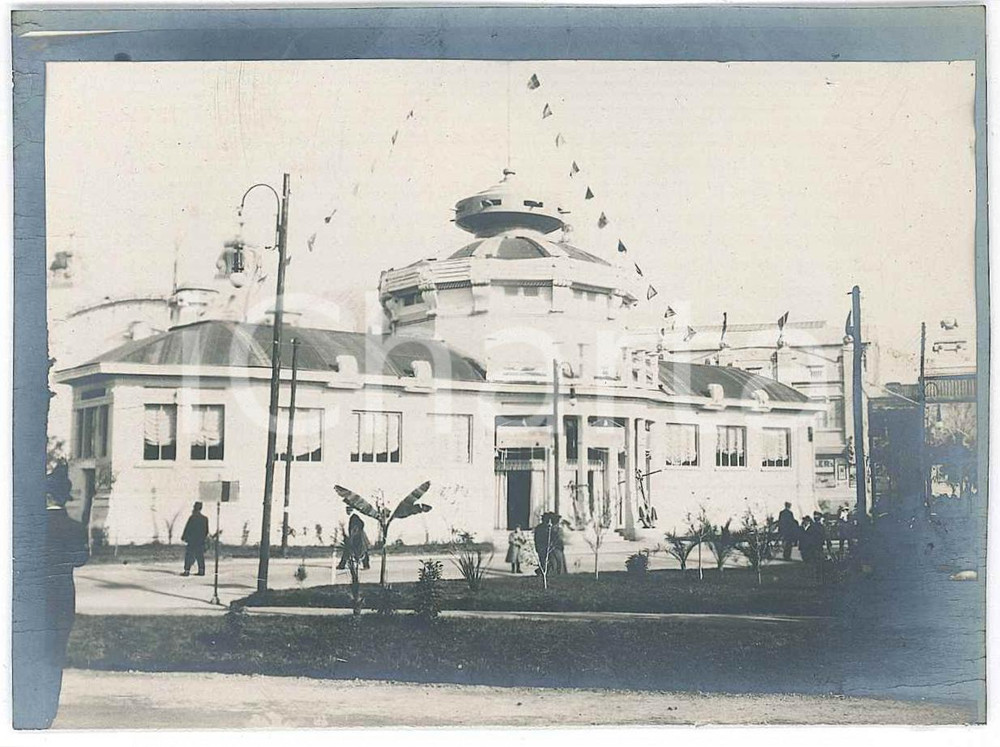 1906 EXPO MILANO Padiglione - Foto ANIMATA 10x8 cm Fotografia originale d'epoca.  GOOD/buono  Formato: 10x8 originale e autentica 1