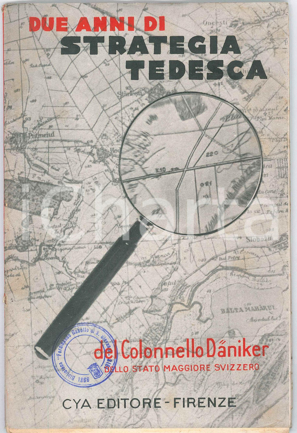 1942 Daniker WALLENSTADT Due anni di strategia tedesca - Cya Editore Brossura editoriale.Sovraccoperta in carta con alette.PAGINE: 61   FAIR/discreto buone condizioni interne, lievi tracce d'uso e piegatura in copertina Formato: 15x22 cm originale e autentica 1