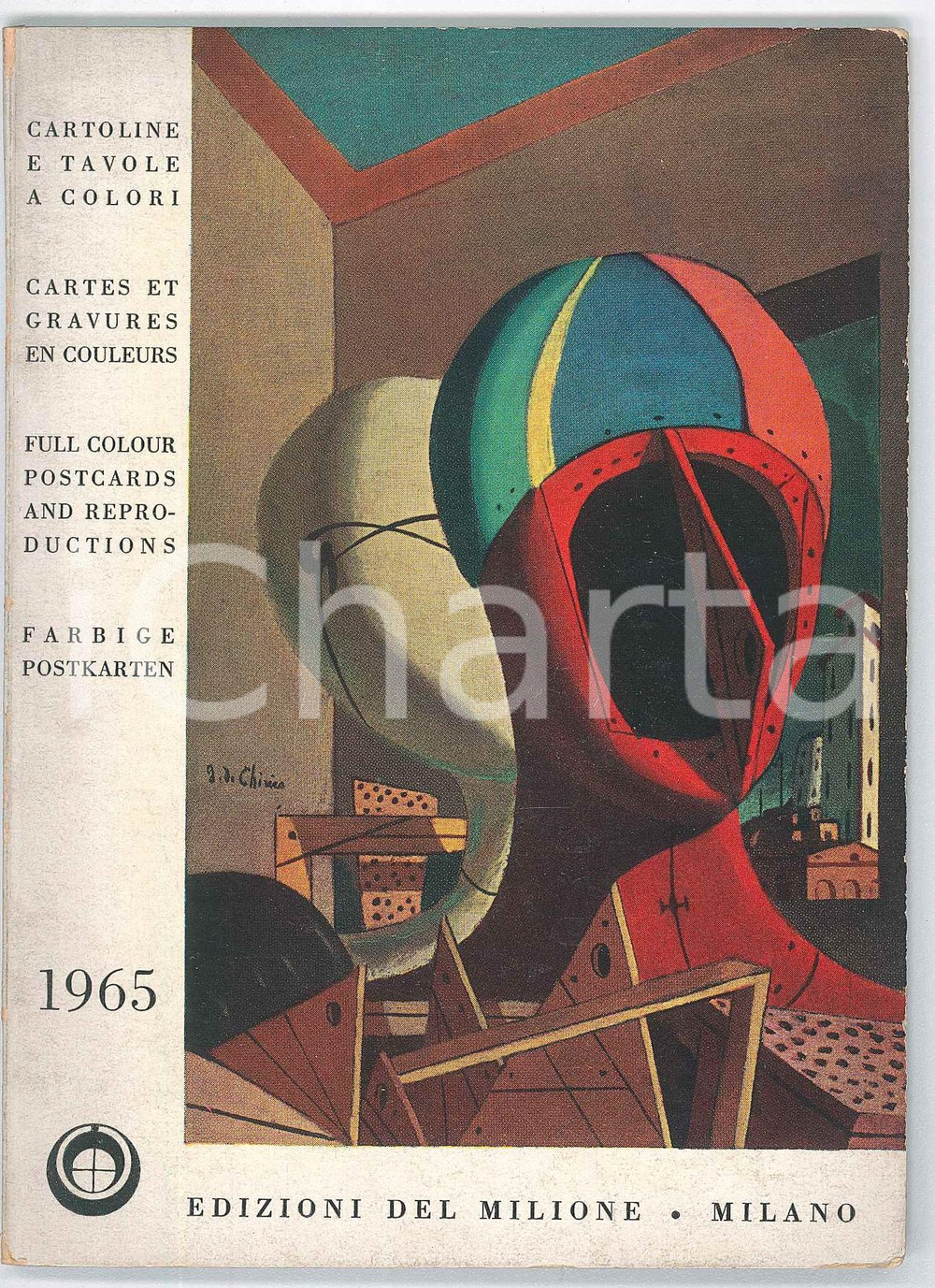 1965 MILANO - Edizioni del MILIONE - Cartoline e tavole a colori *ILLUSTRATO Pubblicazione d'epoca.PAGINE: 35 GOOD/buono lieve ingiallimento all'interno della copertina e lieve brunitura esterna Formato: 12x17 cm originale e autentica 1