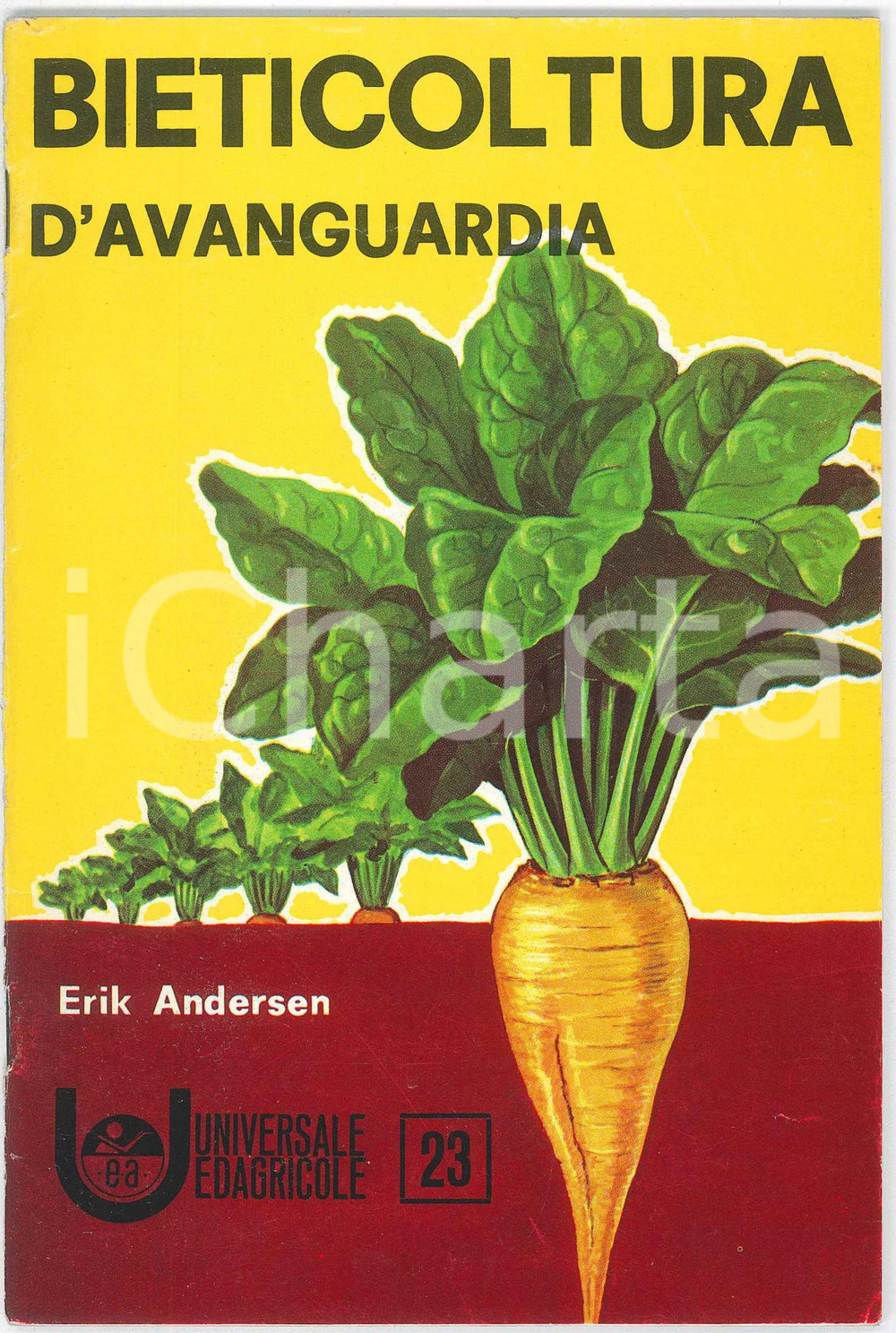 1964 Erik ANDERSEN Bieticoltura d'avanguardia - Universale Ediagricole n.23 Pubblicazione d'epoca, illustrata.EDITORE: Edizioni Agricole - BolognaCOLLANA: Universale Ediagricole - n. 23PAGINE: 32 GOOD/buono  Formato: 13x19 cm originale e autentica 1