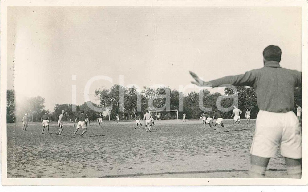1935 ca CINA TIENTSIN Leoni di SAN MARCO Partita di calcio - Foto 6x11 cm (1) Fotografia d'epoca. GOOD/buono  Formato: 6x11 cm originale e autentica 1