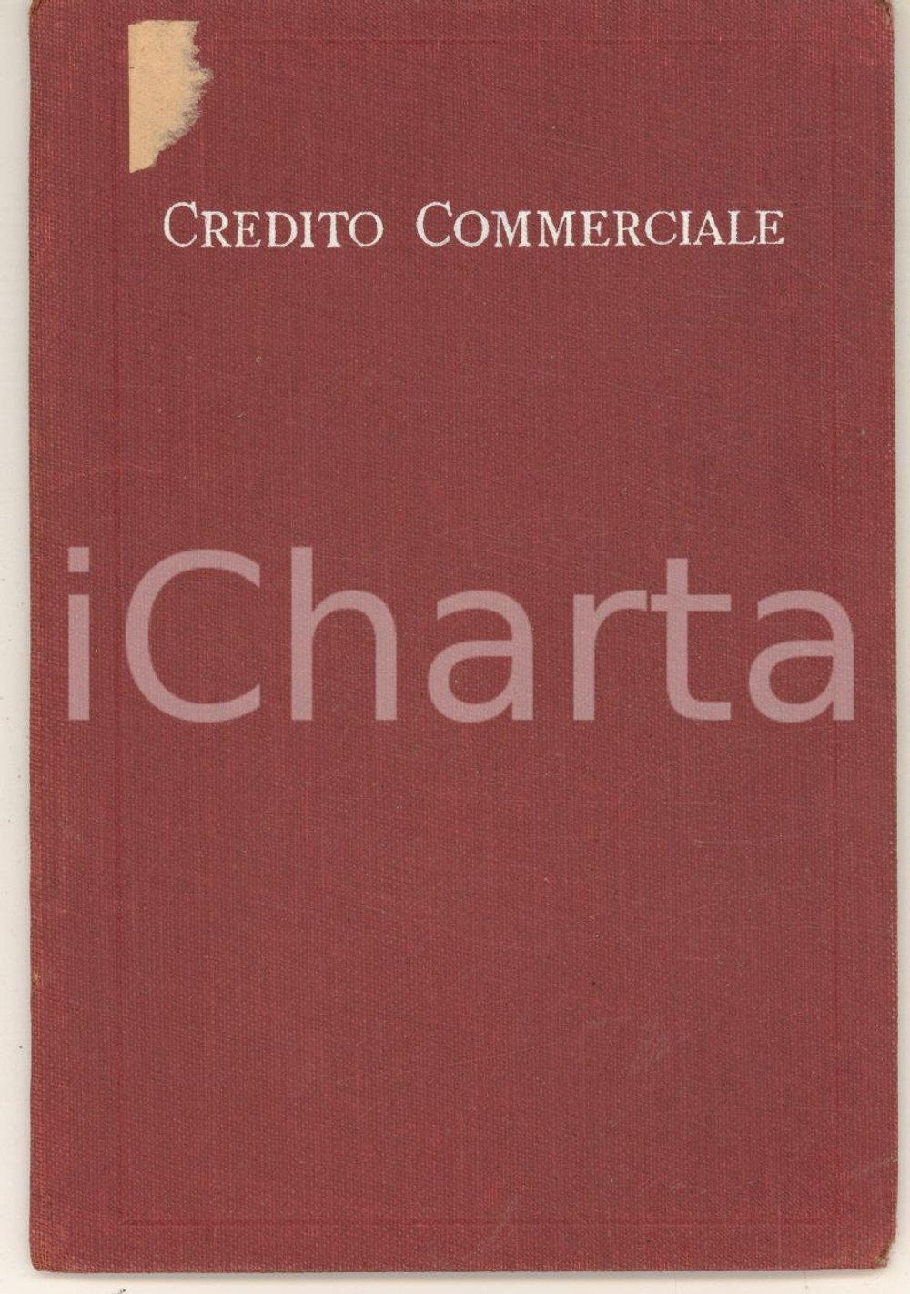 1949 CREDITO COMMERCIALE - Filiale di CASALBUTTANO - Libretto conto corrente Libretto di risparmio originale d'epoca. GOOD/buono piccolo residuo cartaceo in copertina Formato: 10x16 cm originale e autentica 1