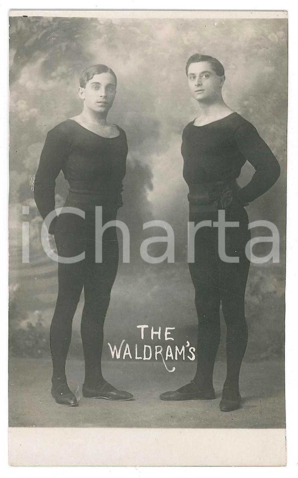 1915 ca ITALIA - CIRCO - The WALDRAM'S - Foto cartolina RARA RPPC Rara fotografia d'epoca, in formato cartolina postale. GOOD/buono  Formato: 14x9 cm originale e autentica 1