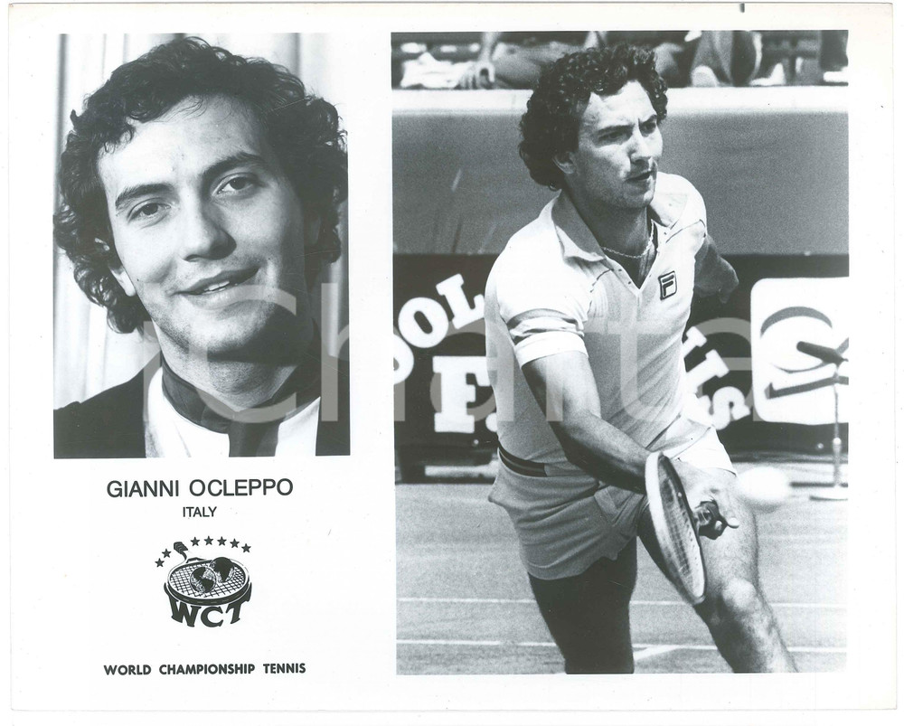1981 WCT World Championship Tennis - Gianni OCLEPPO Italy - Photo 25x20  Fotografia d'epoca. FAIR/discreto Lievi smussature agli angoli Formato: 25x20 originale e autentica 1