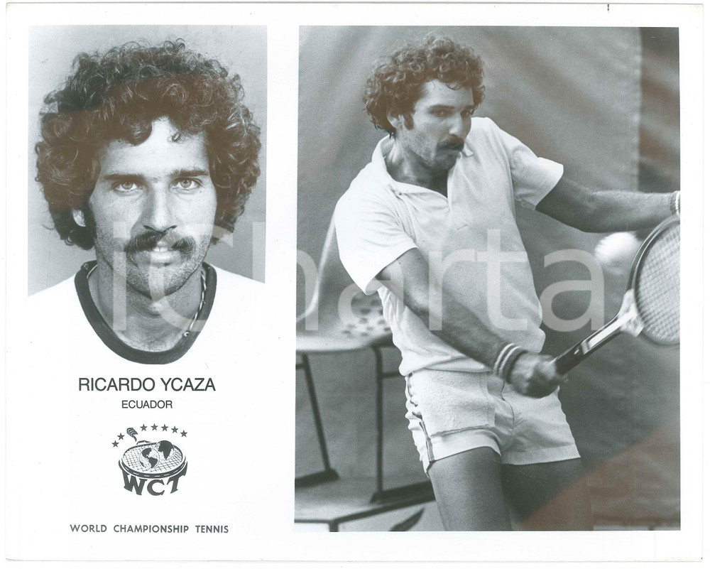 1981 WCT World Championship Tennis - Ricardo YCAZA Ecuador - Photo 25x20  Fotografia d'epoca. FAIR/discreto Lievi smussature agli angoli Formato: 25x20 originale e autentica 1
