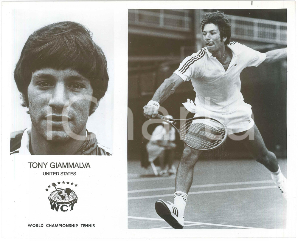 1981 WCT World Championship Tennis - Tony GIAMMALVA Unites States - Photo 25x20  Fotografia d'epoca. FAIR/discreto Lievi smussature agli angoli Formato: 25x20 originale e autentica 1