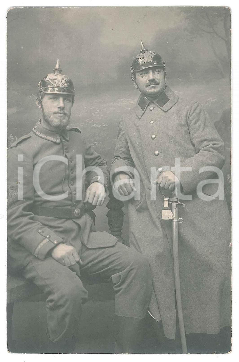 1915 ca WW1 METZ (FRANCE) Officiers des Dragons - Photo Robert BOLLMANN Fotografia originale d'epoca, in formato cartolina postale.    GOOD/buono  Formato: 9x14 cm originale e autentica 1