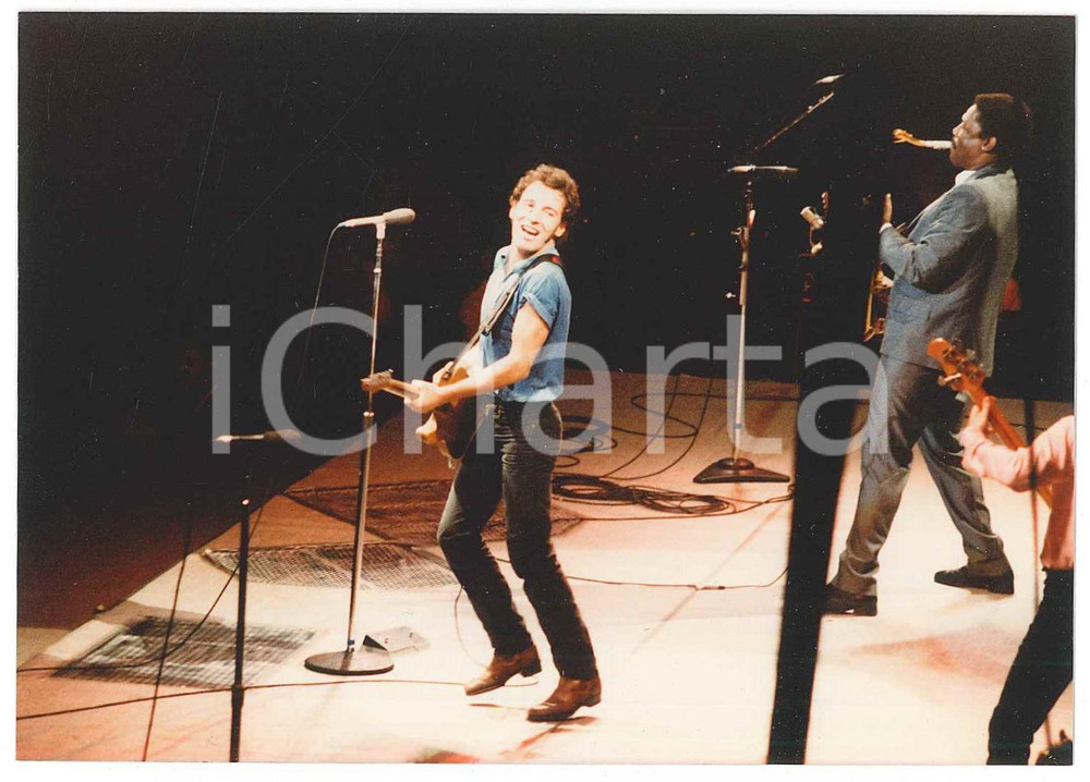 1980 OAKLAND COLISEUM Bruce SPRINGSTEEN in concert (2) Photo 12x9 cm Fotografia originale d'epoca. GOOD/buono  Formato: 12x9 cm originale e autentica 1