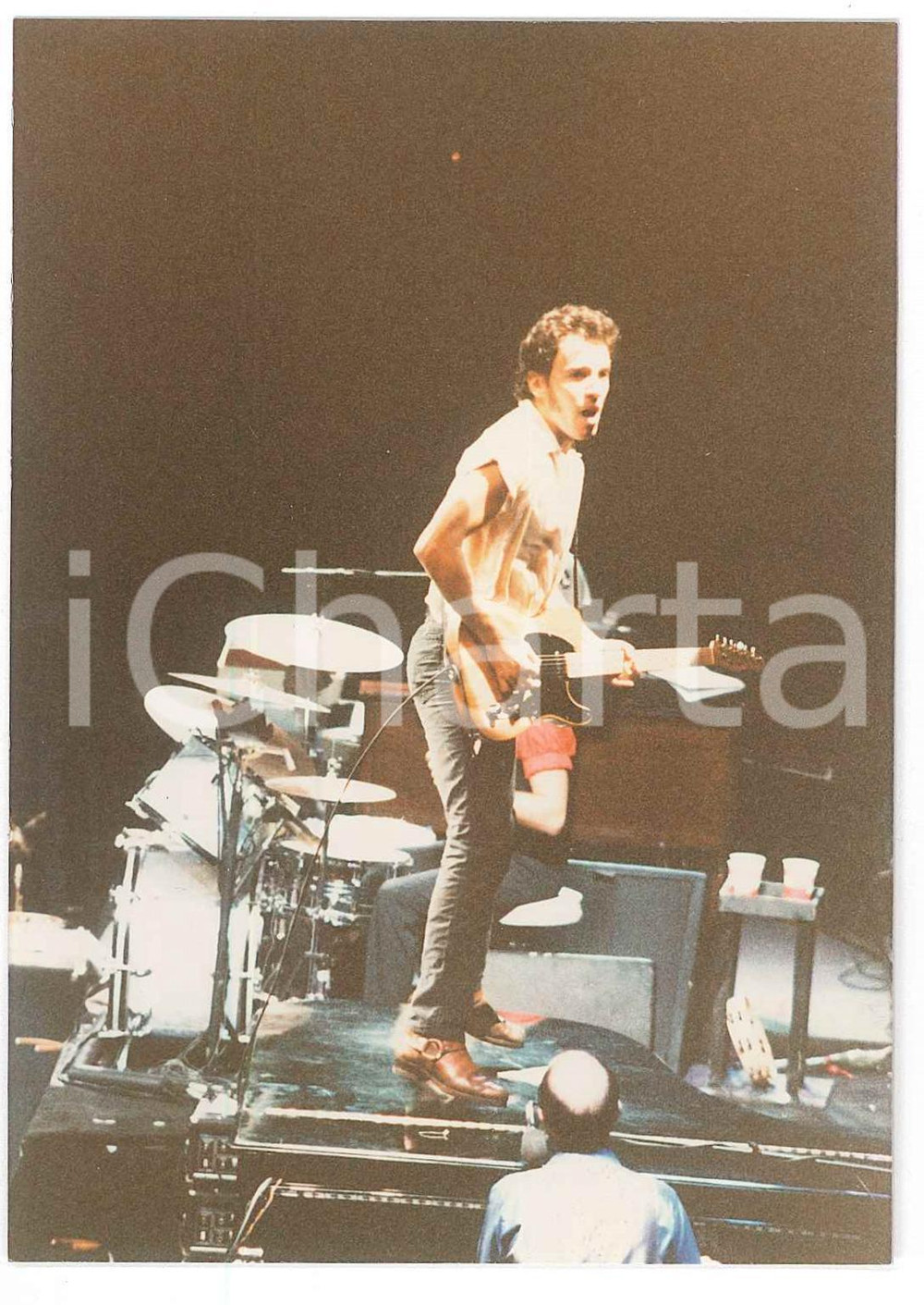 1980 OAKLAND COLISEUM Bruce SPRINGSTEEN in concert (1) Photo 9x12 cm Fotografia originale d'epoca. GOOD/buono  Formato: 9x12 cm originale e autentica 1