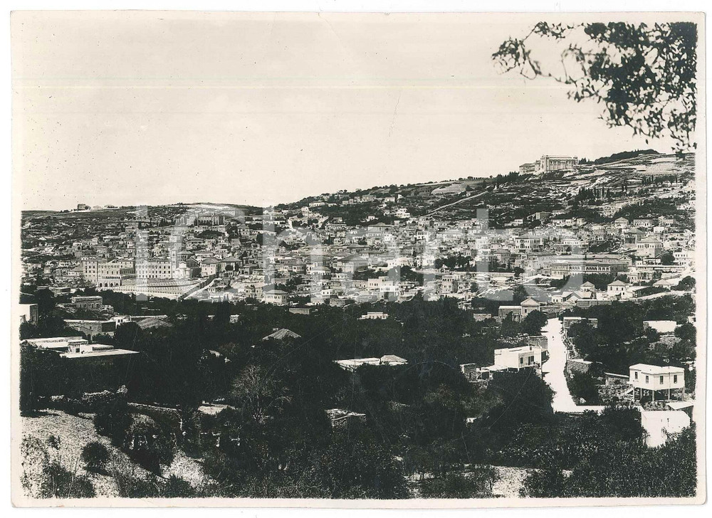 1960 ca NAZARETH (ISRAEL) Panorama - Photo 17x13 cm Fotografia originale d'epoca. FAIR/discreto piegature Formato: 17x13 cm originale e autentica 1