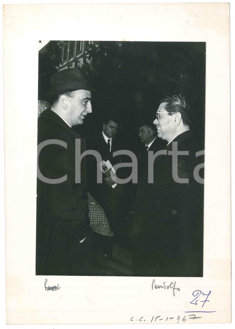 Fotografia d epoca originale Gennaio 1967 ROMA Comitato Centrale del PSI  PANDOLFO Foto 1