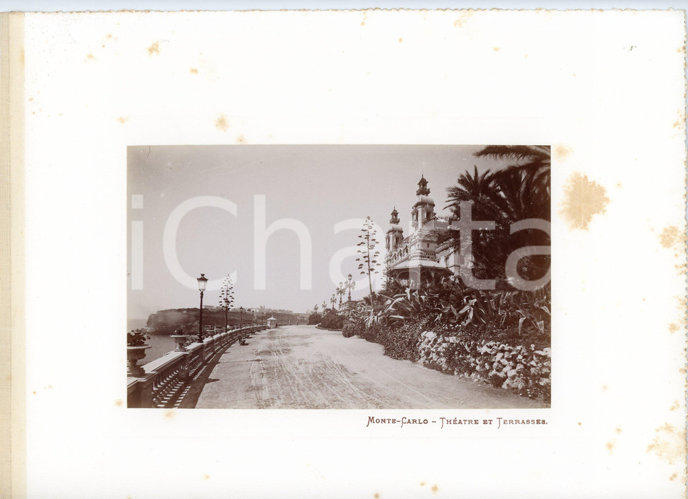 Fotografia d epoca originale 1910 ca MONTECARLO CÃ´te d Azur, FRANCE ThÃ©Ã¢tre et terrasses  Photo 1