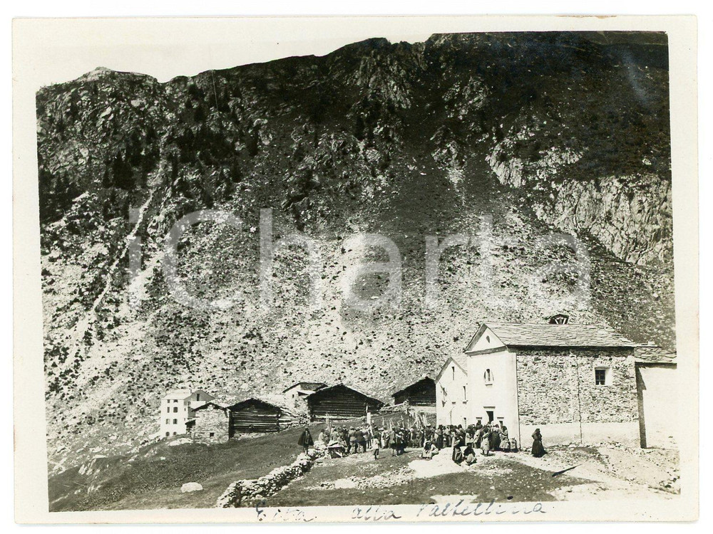 1920 ca. VALTELLINA - Gruppo Escursionisti VOGHERA *Ritratto e paesaggio Fotografia d'epoca. GOOD/buono  Formato: 12 x 9 cm originale e autentica 1
