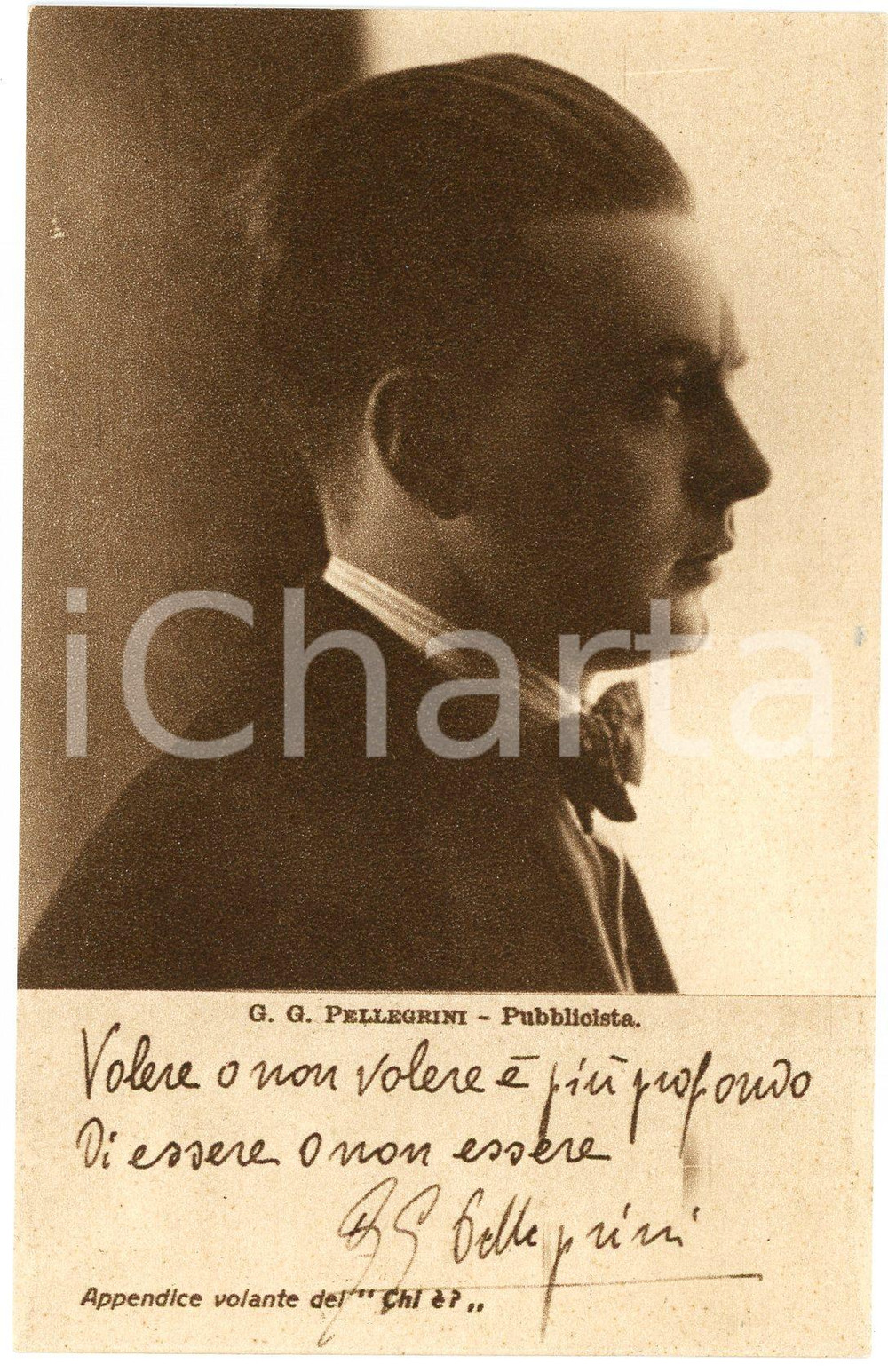 1928 G. G. PELLEGRINI - Pubblicista - CARTOLINE PARLANTI Ed. FORMIGGINI FP NV Cartolina postale d'epoca, non viaggiata. FAIR/discreto Lievi abrasioni angolari Formato: 9x14 cm originale e autentica 1