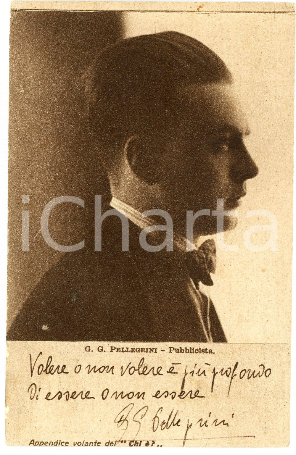 1928 G. G. PELLEGRINI - Pubblicista - CARTOLINE PARLANTI Ed. FORMIGGINI FP V Cartolina postale d'epoca, viaggiata. FAIR/discreto Lievi abrasioni angolari e al lato sinistro Formato: 9x14 cm originale e autentica 1