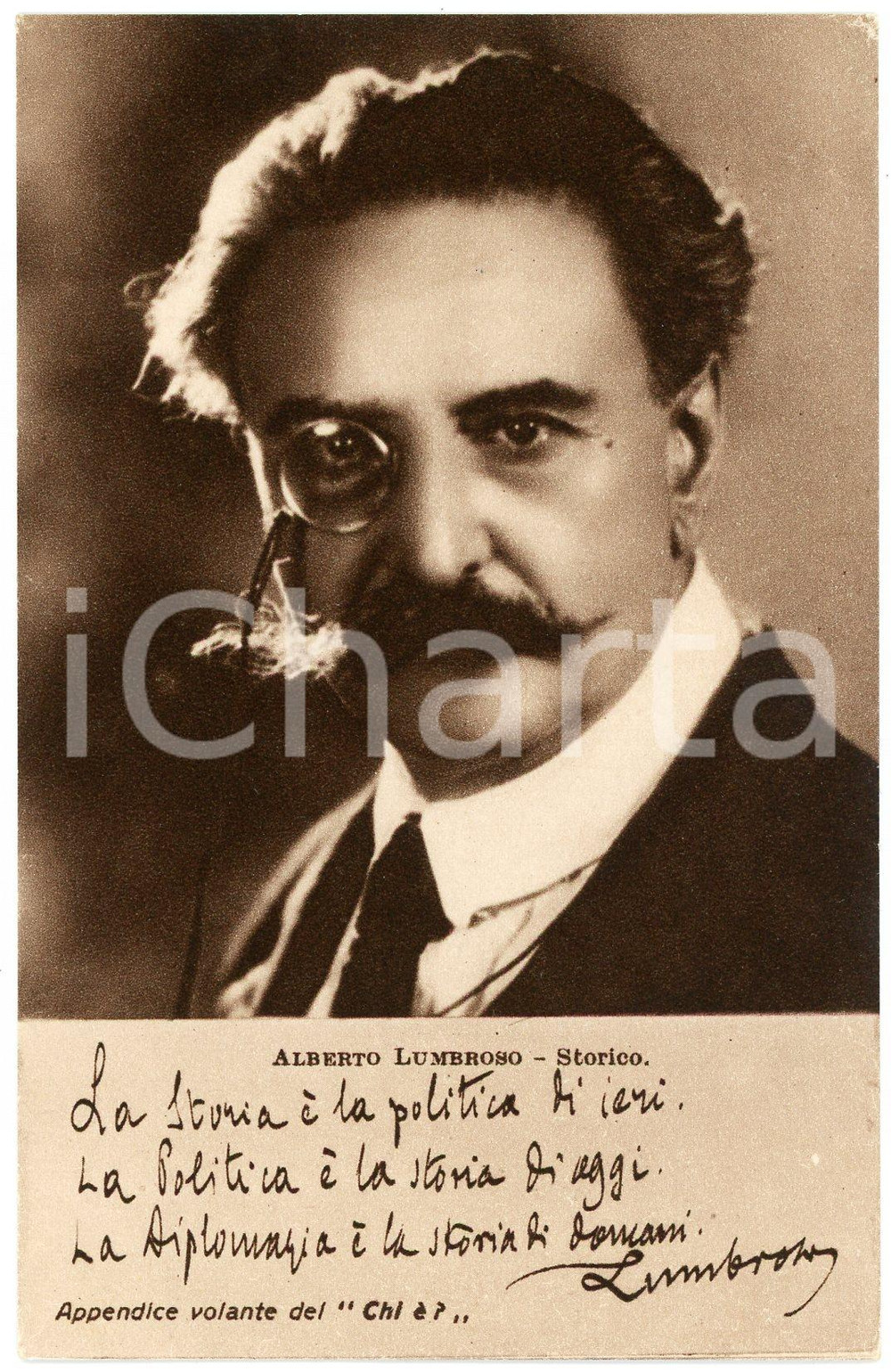 1920 ca Alberto LUMBROSO Storico - CARTOLINE PARLANTI Ed. FORMIGGINI FP NV Cartolina postale d'epoca, non viaggiata. GOOD/buono  Formato: 9x14 cm originale e autentica 1