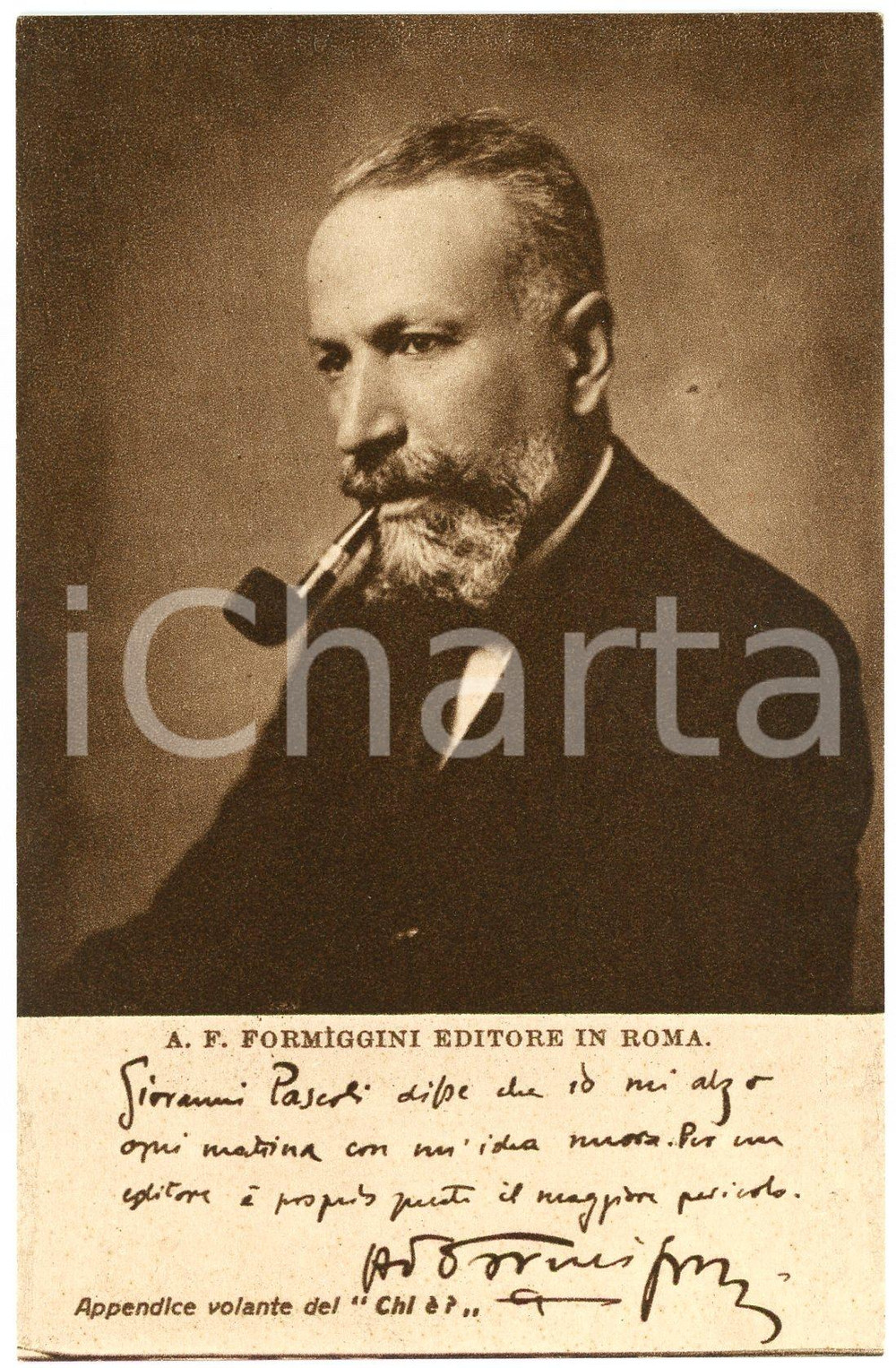 1928 Angelo Fortunato FORMIGGINI *CARTOLINE PARLANTI Ed. FORMIGGINI FP NV (1) Cartolina postale d'epoca, non viaggiata. GOOD/buono Lievi smussature angolari Formato: 9x14 cm originale e autentica 1