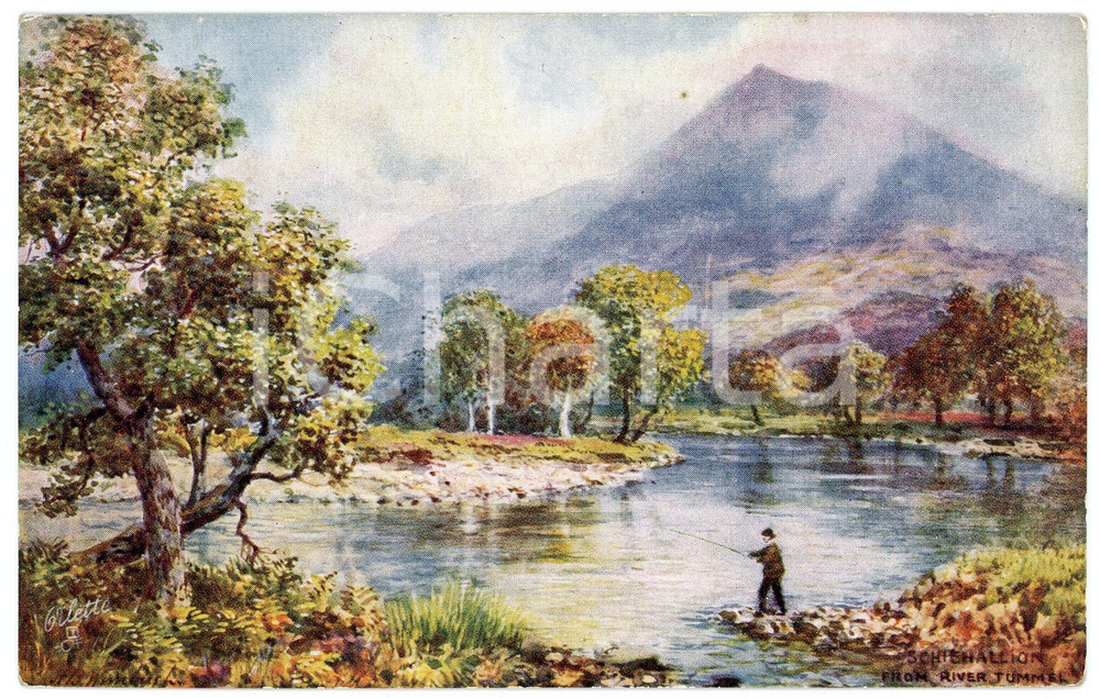 1920 ca Artist H.B. WIMBUSH Bonnie Scotland PERTHSHIRE Schiehallion - Postcard  Cartolina postale d'epoca, non viaggiata. FAIR/discreto Smussature agli angoli Formato: FP originale e autentica 1