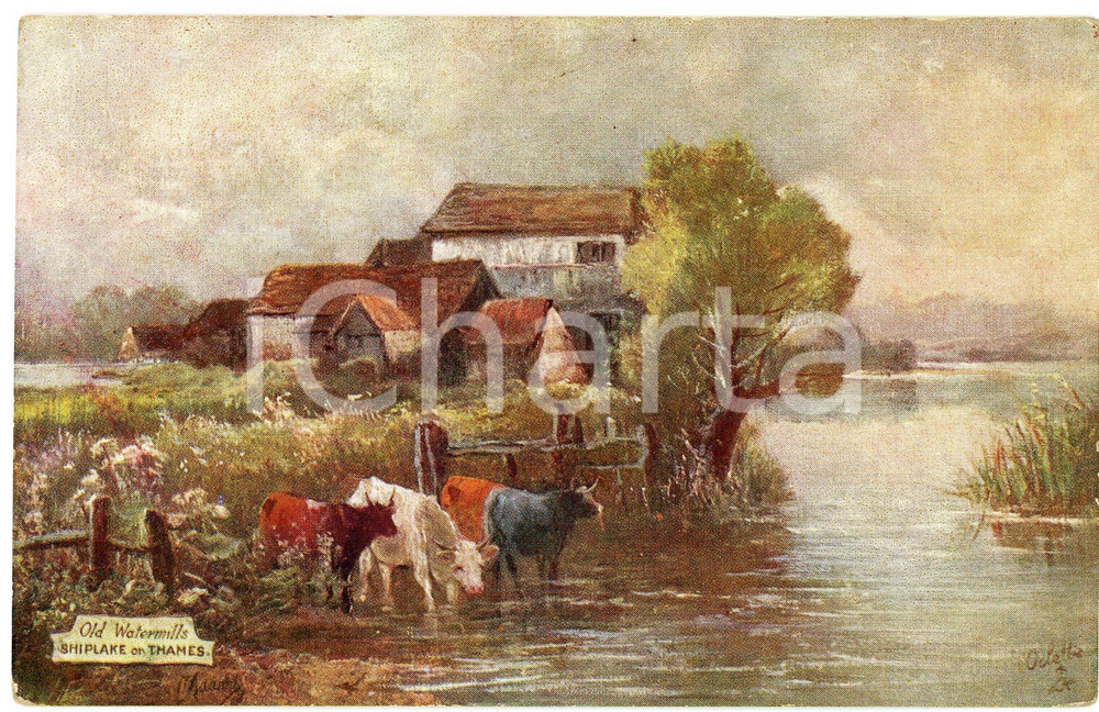 1920 ca UK - SHIPLAKE Pictoresque Thames - Old watermills - Postcard n.7714  Cartolina postale d'epoca, non viaggiata. FAIR/discreto Smussature agli angoli Formato: FP originale e autentica 1