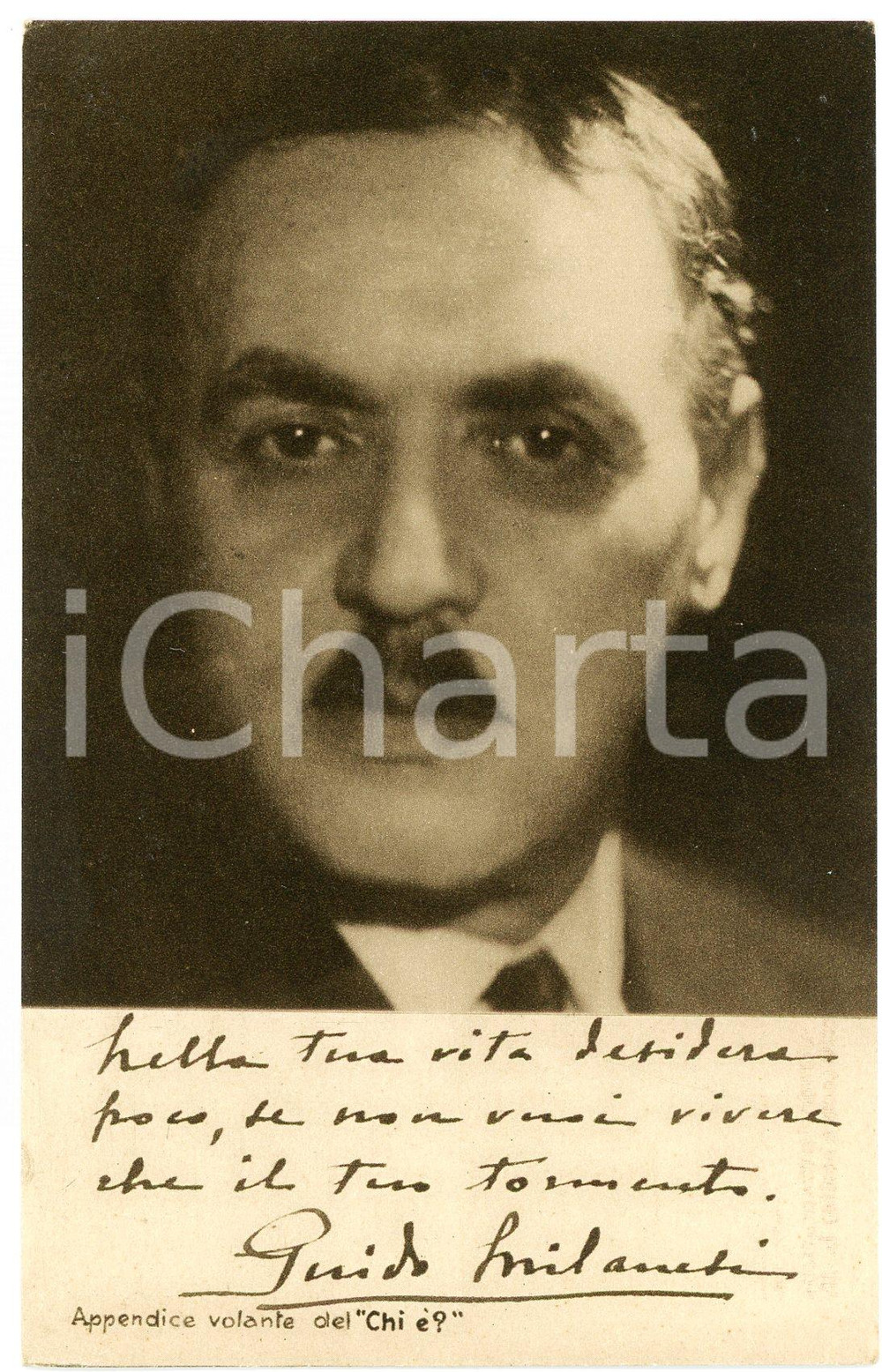 1928 Guido MILANESI - CARTOLINE PARLANTI Ed. FORMIGGINI FP NV Cartolina postale d'epoca, non viaggiata. FAIR/discreto Lievi abrasioni e smussature angolari Formato: 9x14 cm originale e autentica 1