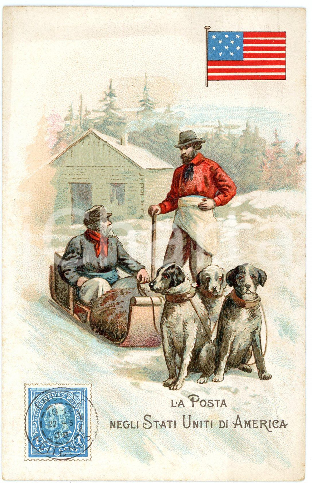 1920 ca MILANO Posta negli STATI UNITI D'AMERICA Pubblicità LYSOFORM Cartolina  Cartolina postale d'epoca, non viaggiata. FAIR/discreto Smussature agli angoli Formato: FP originale e autentica 1