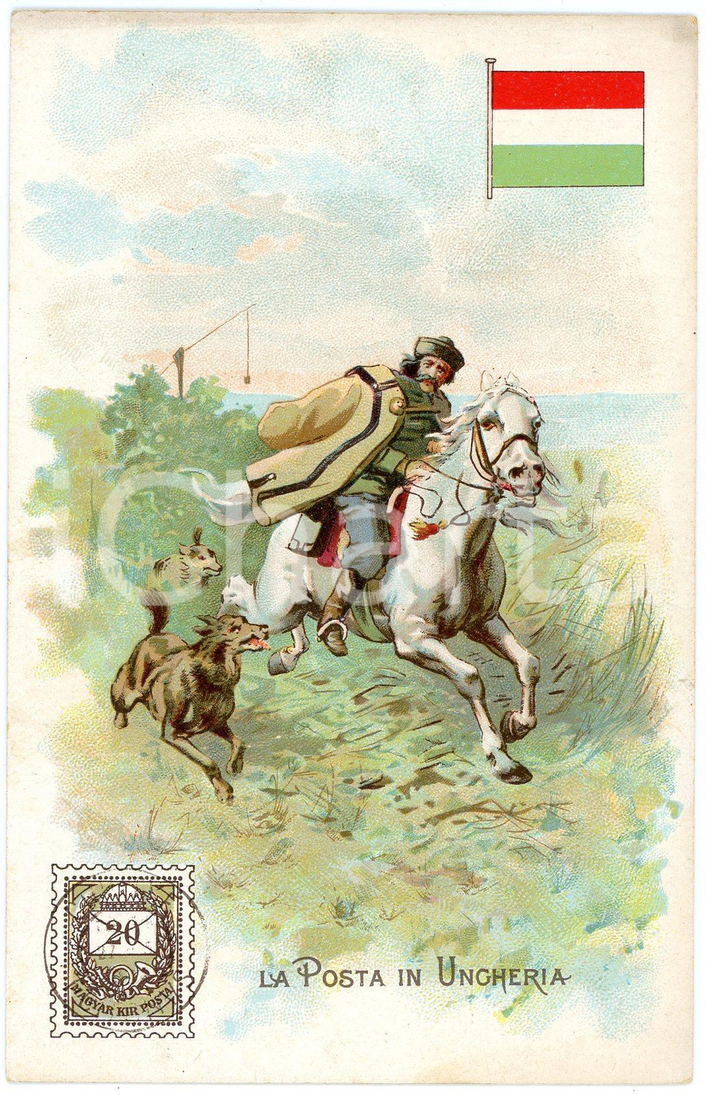 1920 ca MILANO Posta in UNGHERIA Pubblicità LYSOFORM Brioschi - Cartolina  Cartolina postale d'epoca, non viaggiata. VERY POOR/gravemente danneggiato Smussature agli angoli e profonda piegatura centrale Formato: FP originale e autentica 1