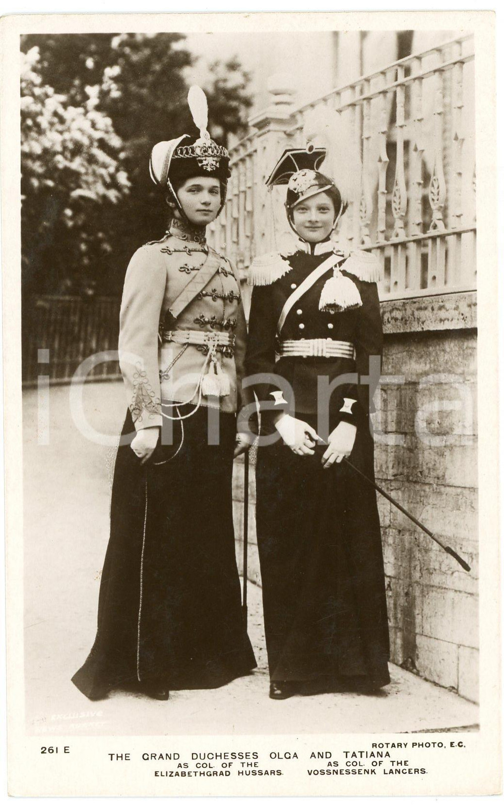 1910 ca RUSSIA - HOUSE OF ROMANOV Duchesses Olga and Tatiana - Postcard FP NV Cartolina postale d'epoca, non viaggiata GOOD/buono  Formato: FP originale e autentica 1