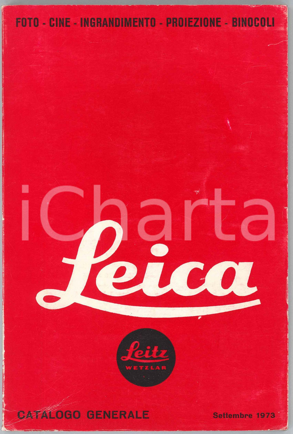 Settembre 1973 LEITZ WETZLAR - LEICA Foto-cine *Catalogo generale ILLUSTRATO Catalogo d'epoca, illustrato b/n. PAGINE: 121 GOOD/buono ma piegatura in copertina Formato: 14x21 cm originale e autentica 1
