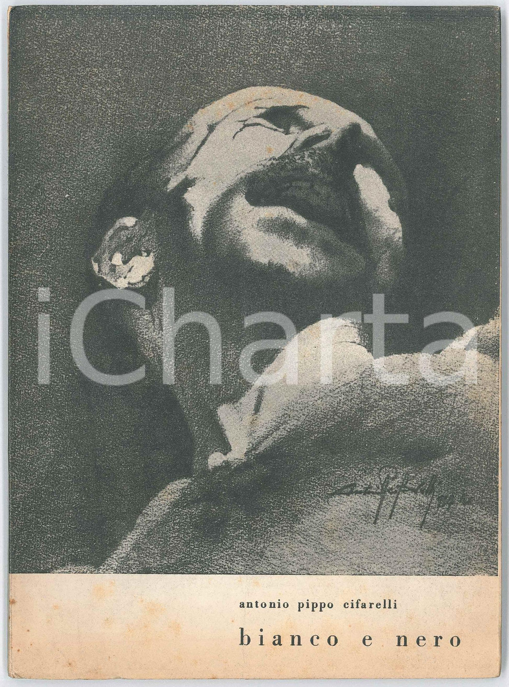 Libro, pubblicazione d epoca 1955 Antonio Pippo CIFARELLI Bianco e nero  Invio AUTOGRAFO 1