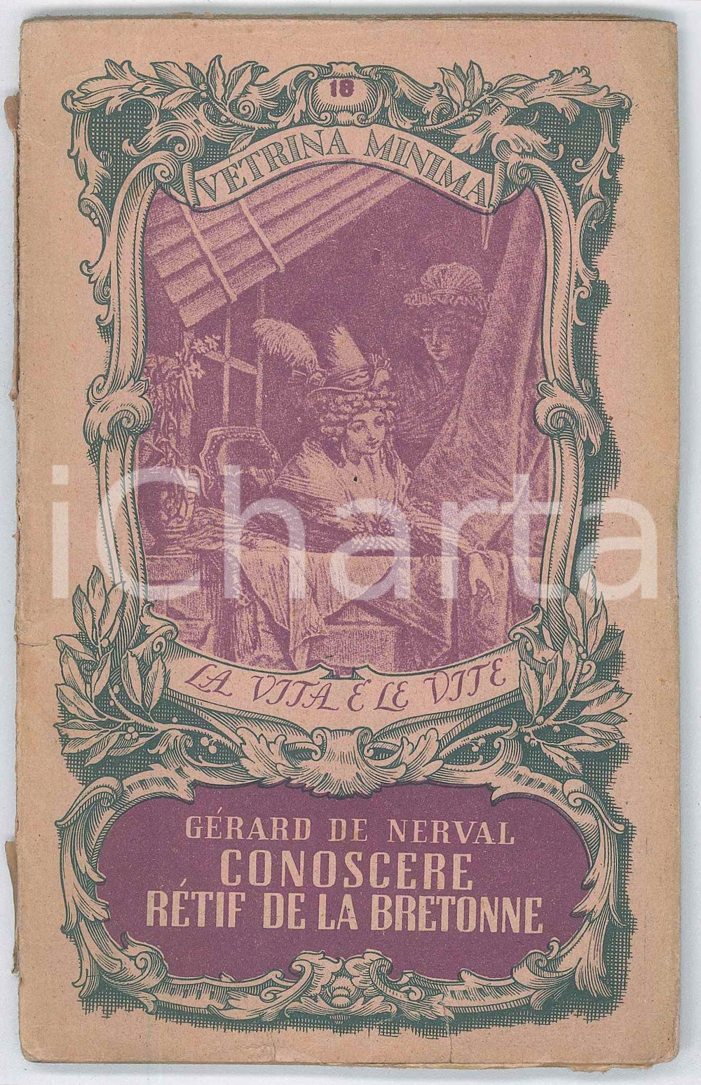 Libro, pubblicazione d epoca 1900 ca Gérard de NERVAL Conoscere Rétif de la Bretonne   VETRINA MINIMA n°18 1