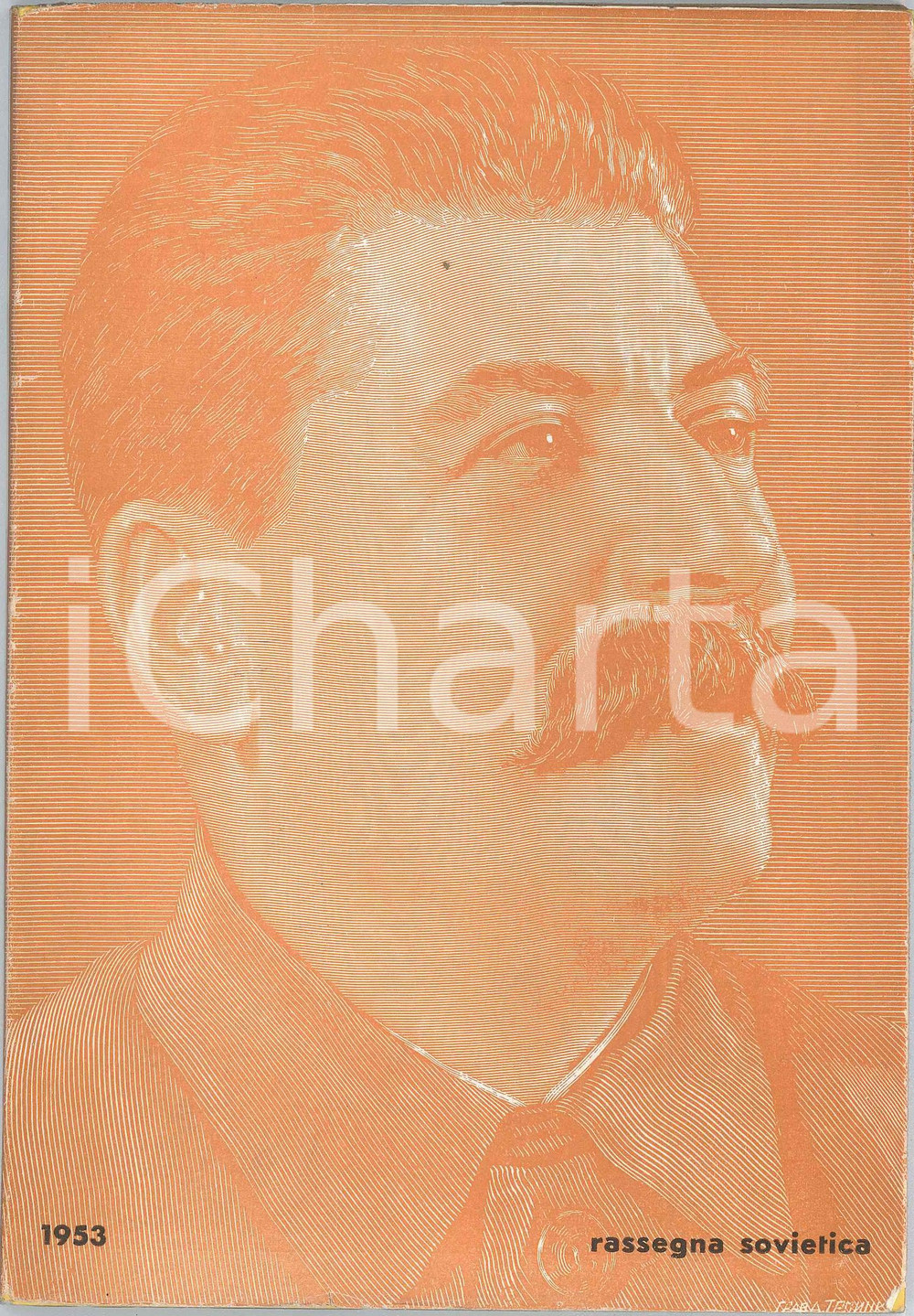 1953 RASSEGNA SOVIETICA Episodi della vita di Stalin - Mensile nÂ° 3 Rivista d'epoca, con sovraccoperta illustrata.PAGINE: 93  FAIR/discreto buone condizioni interne, ma piccoli strappi alla sovraccoperta Formato: 14x20 originale e autentica 1