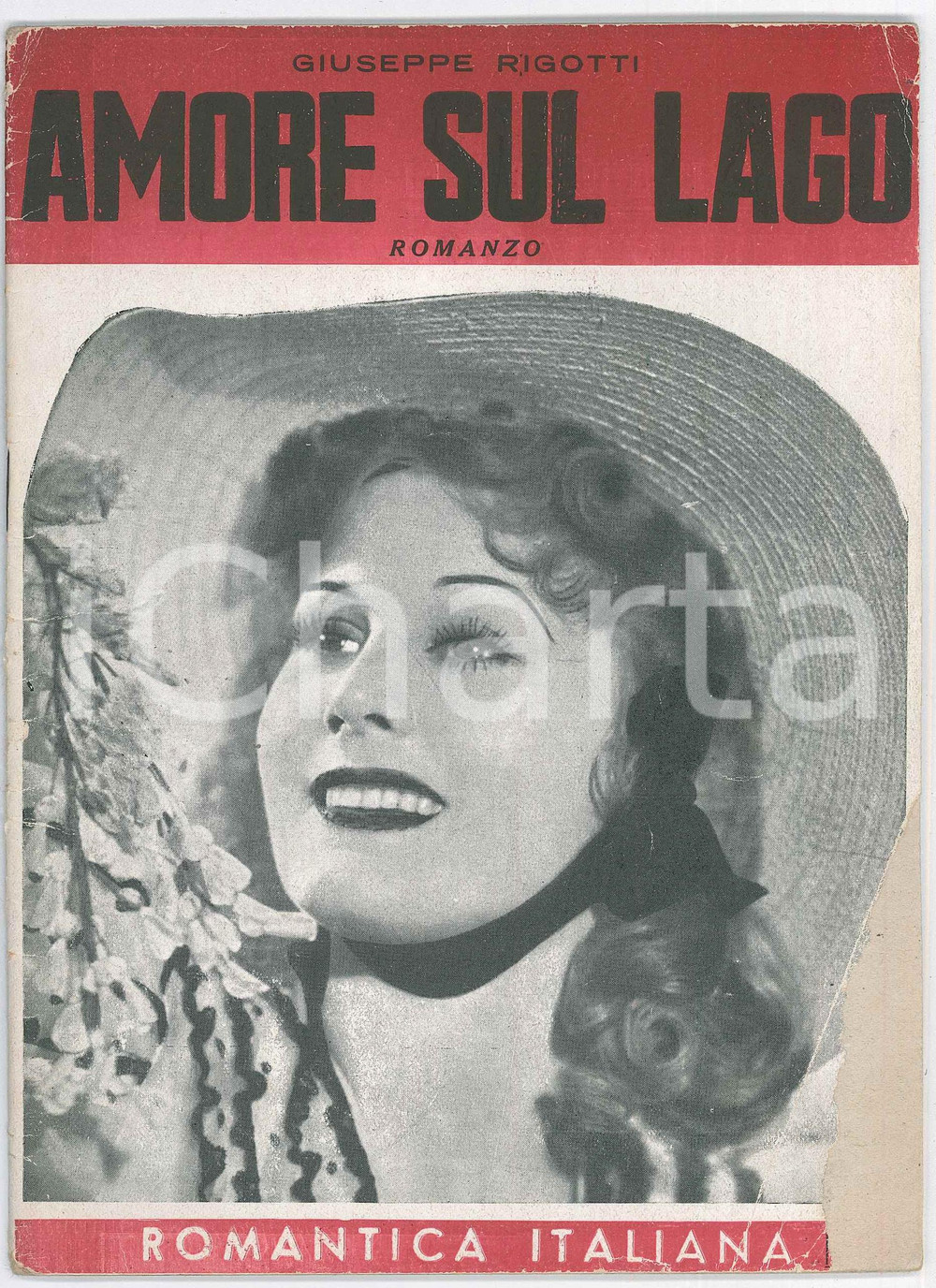 Libro, pubblicazione d epoca 1930 ca. Giuseppe RIGOTTI Amore sul lago  Romanzo Romantica Italiana 1
