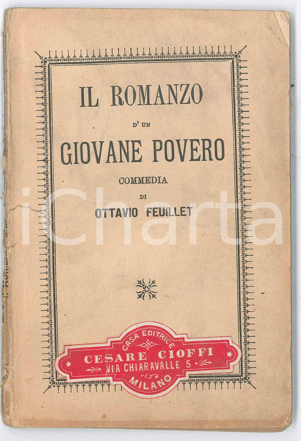 Libro, pubblicazione d epoca 1913 Ottavio FEUILLET Il romanzo d un giovane povero  Commedia SALANI ed. 1