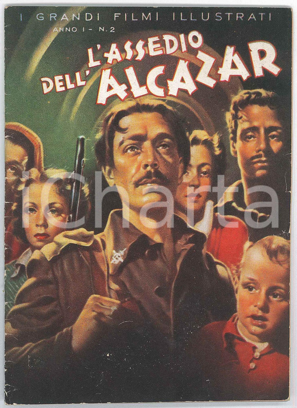 1941 L'ASSEDIO DELL'ALCAZAR I grandi film illustrati - Anno I n. 2 - Rivista Pubblicazione d'epoca, illustrata.PAGINE: 31 FAIR/discreto Pieghe e lievi strappi in copertina Formato: 12x16 cm originale e autentica 1