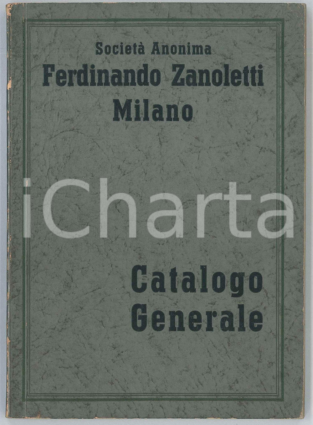 Libro, pubblicazione d epoca 1935 MILANO SocietÃ  Ferdinando ZANOLETTI Catalogo metalli grezzi e lavorati 1