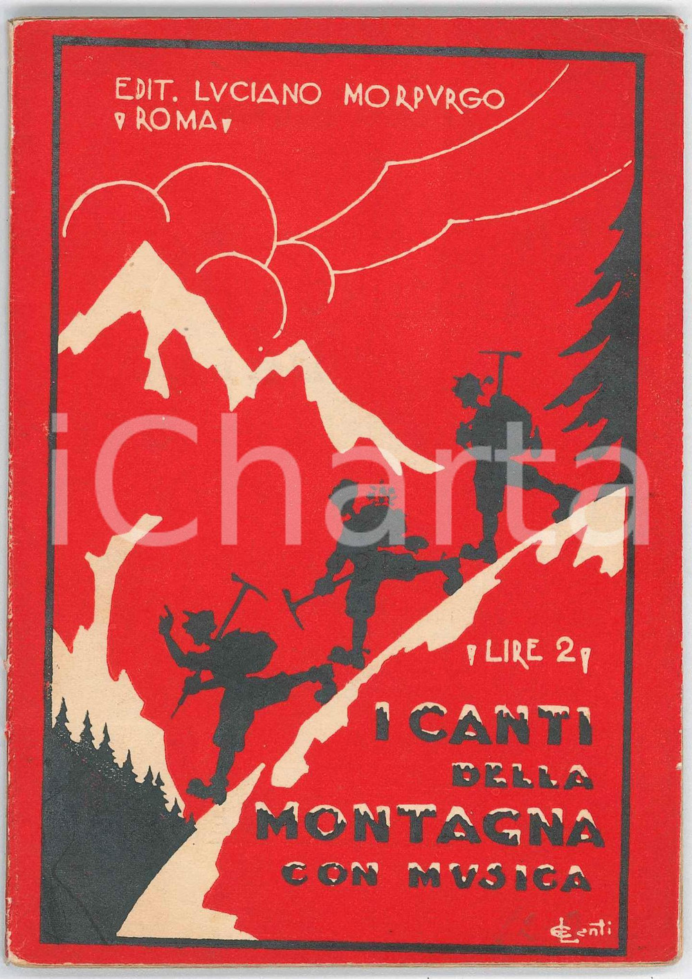 1939 Gino MASSANO CANTI DELLA MONTAGNA CON MUSICA Editore Luciano MORPURGO Pubblicazione d'epoca, illustrata. PAGINE: 59 VERY POOR/gravemente danneggiato Parziale distacco delle pagine dalla legatura Formato: 17x24 cm originale e autentica 1