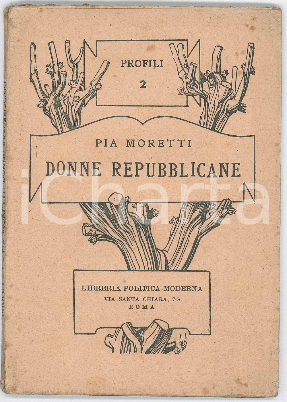 1945 Pia MORETTI Donne repubblicane - Libreria Politica Moderna ROMA Brossura editoriale.PAGINE: 92 FAIR/discreto fioriture; piccola macchia al lato superiore; strappo lungo il dorso Formato: 12x17 cm originale e autentica 1