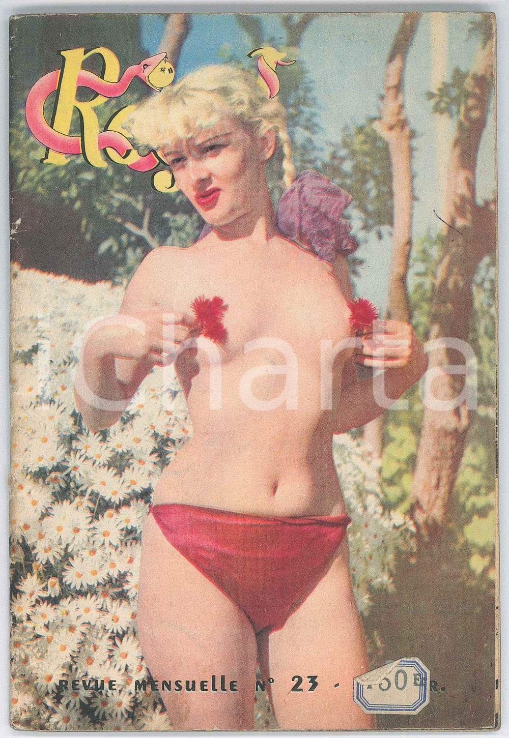 1951 RÉGAL n.23 Magazine EROTICA VINTAGE Éditions Extentia Pubblicazione d'epoca, illustrata. PAGINE: 64 FAIR/discreto Gualciture in copertina Formato: 13x20 cm originale e autentica 1