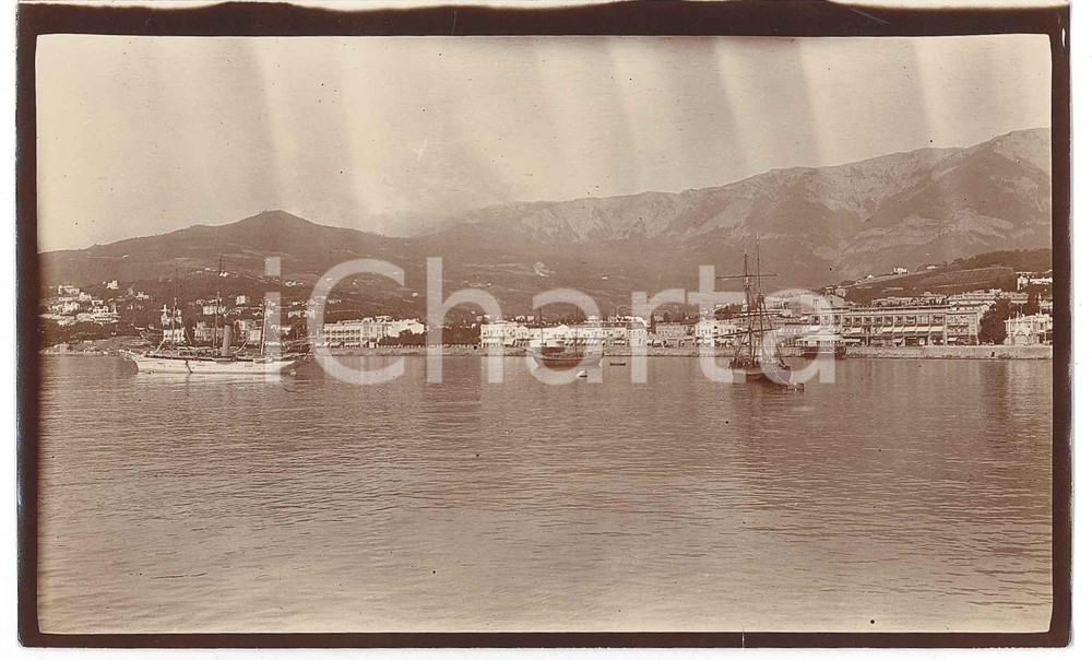 1910 CAUCASO - Veduta di un porto - Foto VINTAGE 15x9 cm  Fotografia d'epoca. POOR/danneggiato difetti di stampa Formato: 15x9 cm originale e autentica 1
