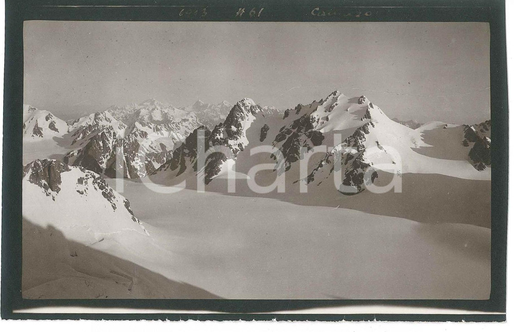 1913 CAUCASO - Montagne innevate (1) Foto VINTAGE 15x9 cm  Fotografia d'epoca. GOOD/buono  Formato: 15x10 cm originale e autentica 1
