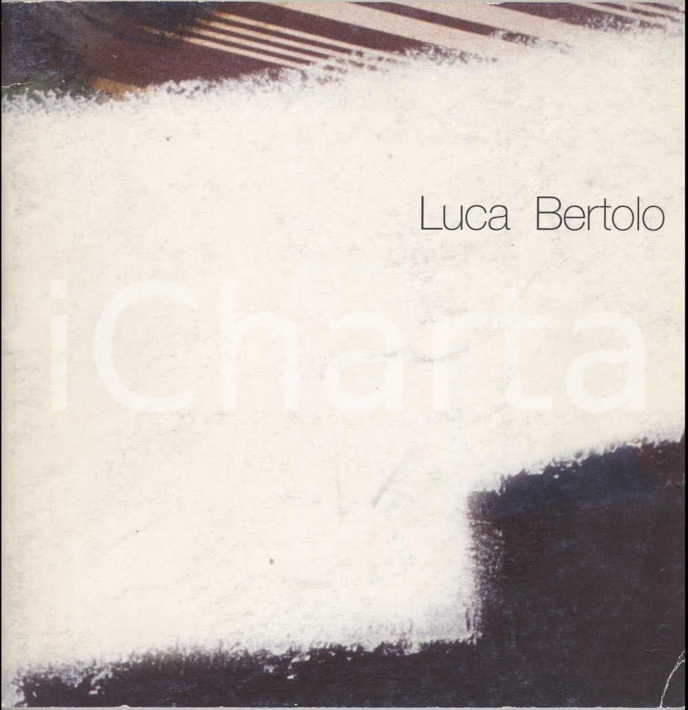 1997 MILANO Studio Cannaviello - Luca Bertolo. Pittura e cancellazioni (ancora) Catalogo della Mostra allestita a Milano presso lo Studio d'Arte Cannaviello.Testi di Luca Bertolo e Francesca Tondi.Pubblicazione spillata; illustrazioni a colori.EDITORE: Studio d'Arte Cannaviello - Milano. FAIR/discreto piegature e impressioni in copertina; danno di umiditÃ  al margine inferiore della copertina che interessa le pagine interne Formato: 22x22 cm originale e autentica 1
