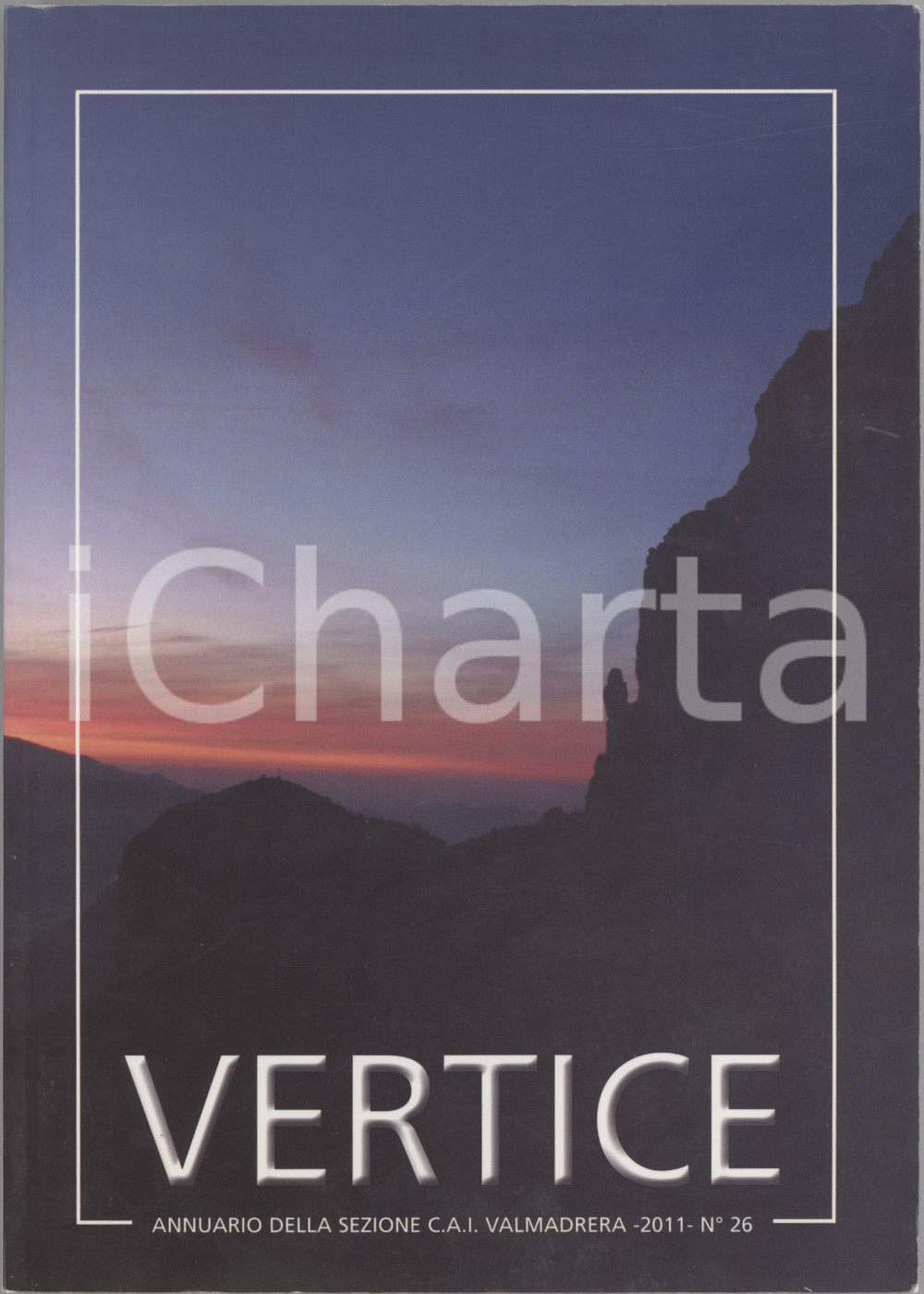 2011 VERTICE Annuario del Club Alpino Italiano VALMADRERA nÂ°26 Illustrato Brossura editoriale; rilegatura con colla e filo di cotone.EDITORE: Cattaneo Paolo Grafiche - Lecco.PAGINE: 224 FAIR/discreto buone condizioni interne, ma lieve piegatura al dorso; lievi sbrecciature marginali e lieve piegatura angolare in copertina Formato: 17x24 cm originale e autentica 1