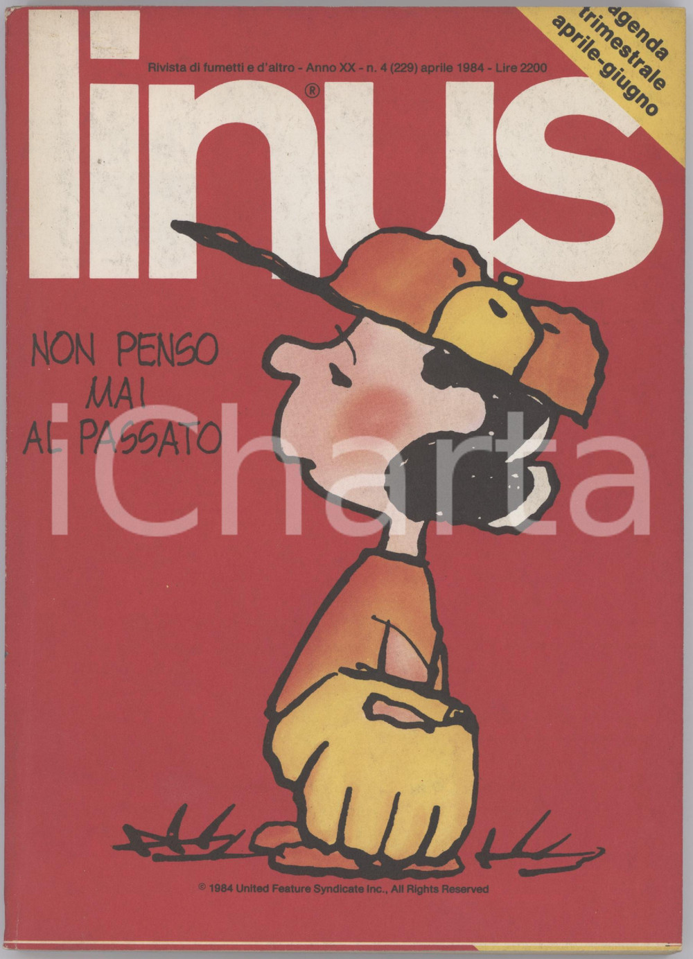 Giornale, rivista storica 1984 LINUS Bobo di STAINO Crock di RECHIN & PARKER Rivista FUMETTI Anno XX n. 4 1